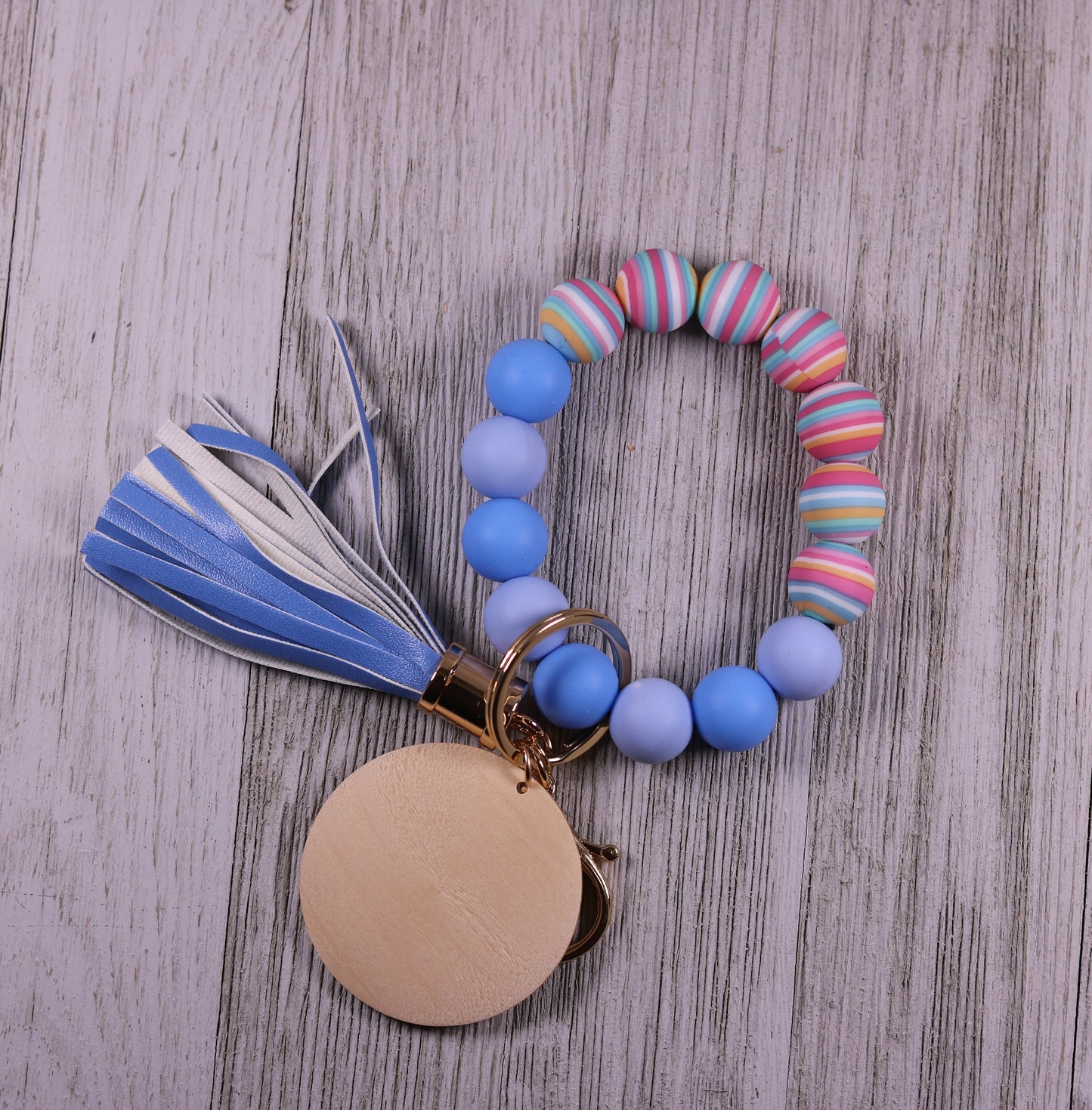 Multi color stripe with bright blue and columbia blue (21)