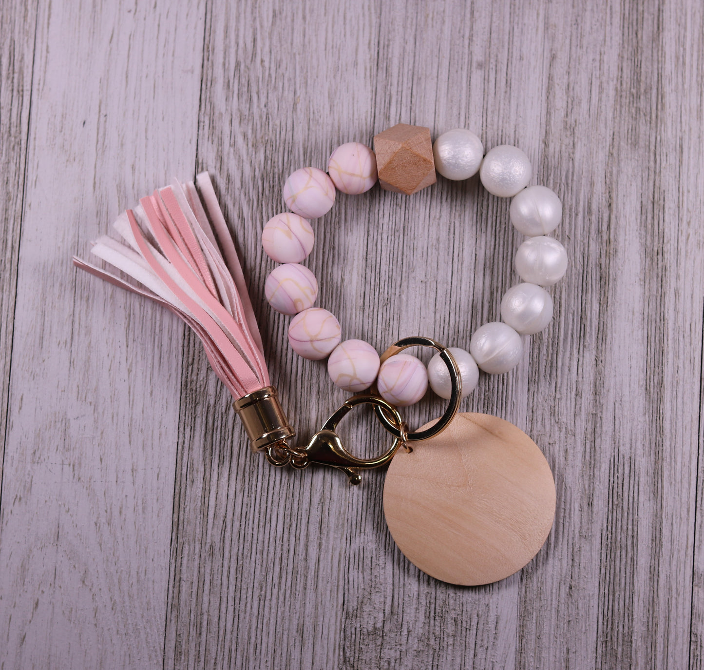 Tye dye(pastel pink) with pearl white (36)